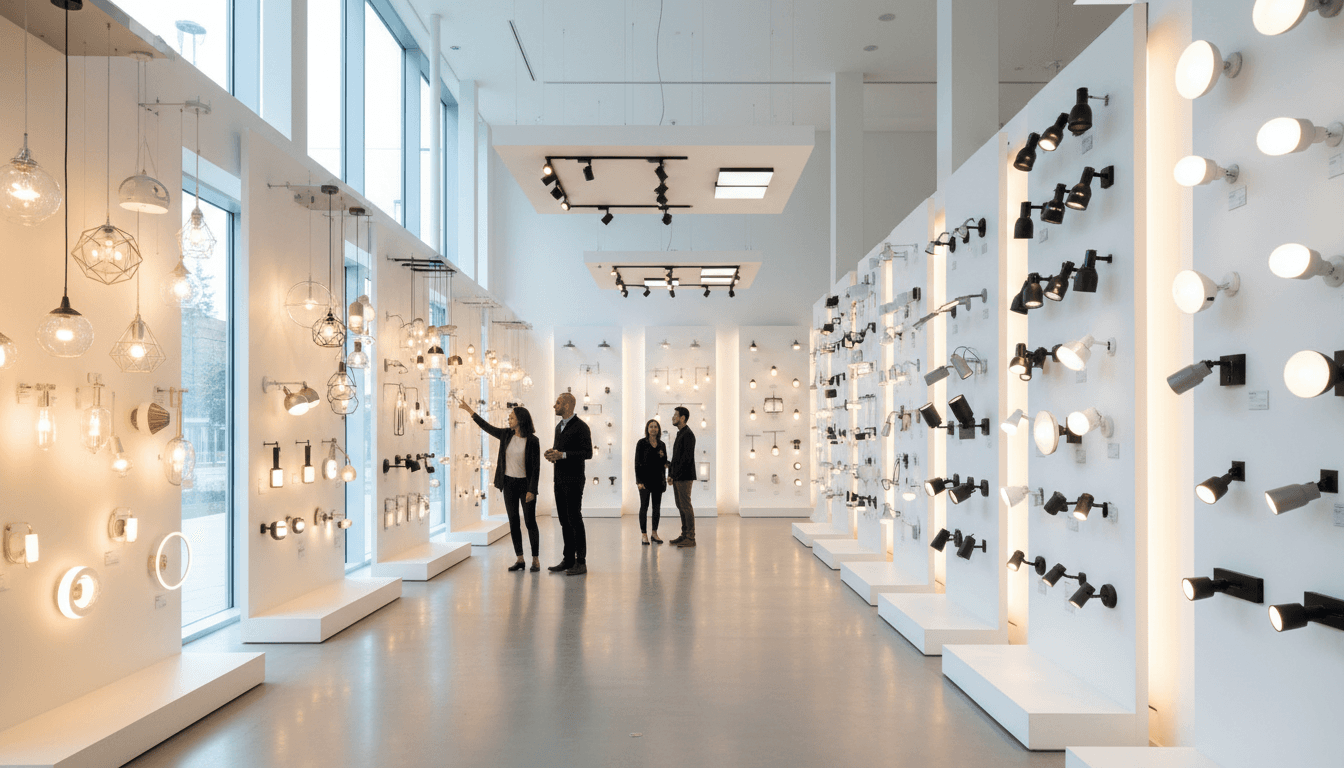 Commercial retail space with track lighting